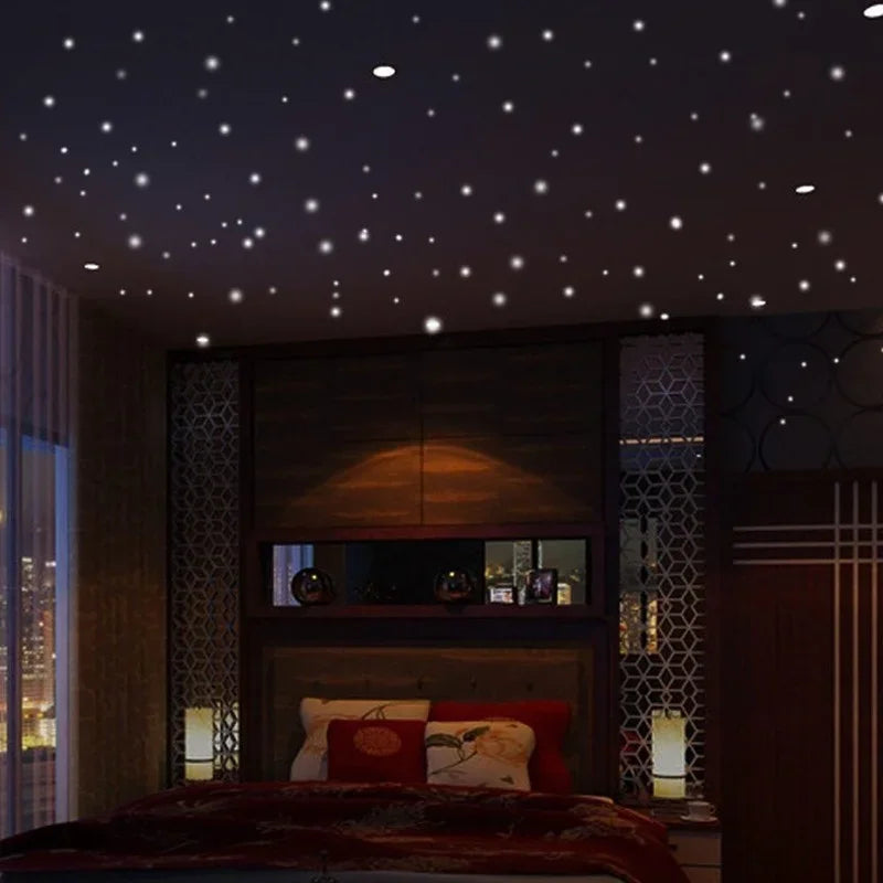 Illuminate Your Space with 407pcs Luminous Glow In The Dark Wall Stickers - Image 4