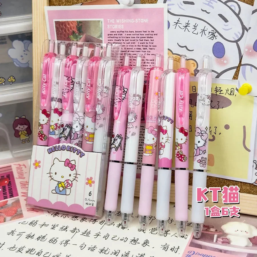 Sanrio 6pcs Series Gel Pen Set – Hello Kitty & Friends Y2K Collection - Image 7