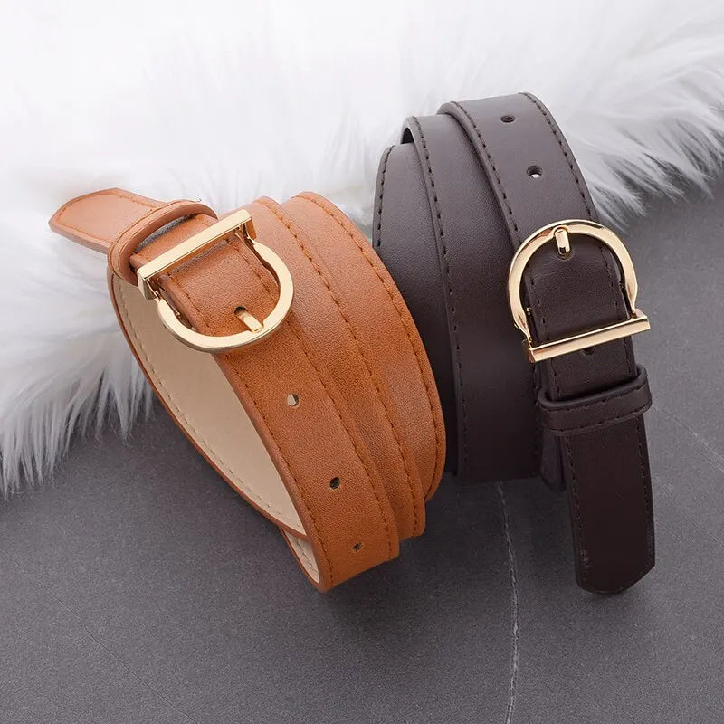 Women's Luxury PU Leather Belt – Fashionable and Versatile Accessory - Image 2