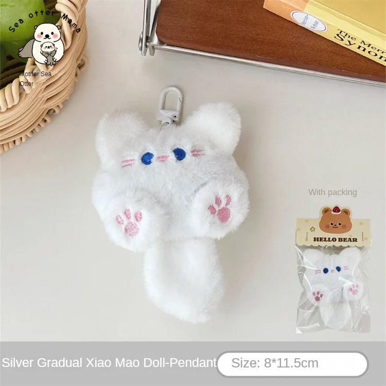 Cute Plush Cat Doll Pendant - Image 8