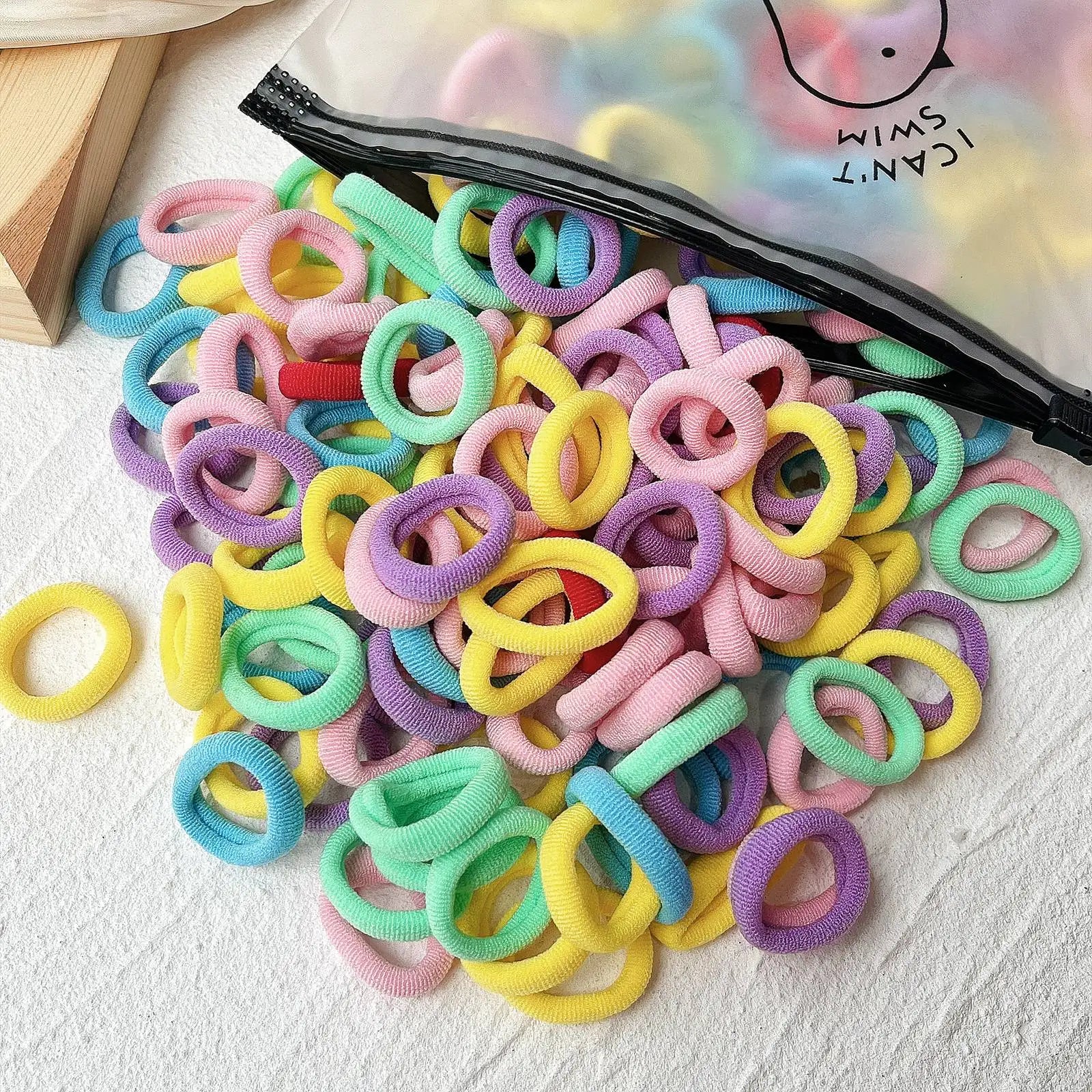 Kids Elastic Hair Bands – Colorful Scrunchies for Girls - Image 5
