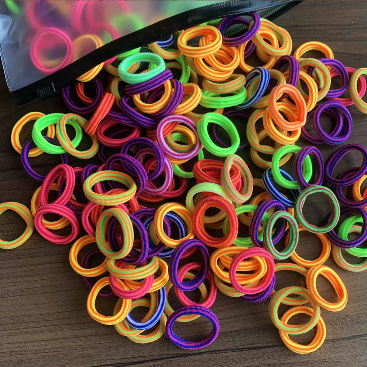 Women’s Seamless Thumb Ring Hair Ties – 50pcs Set - Image 21