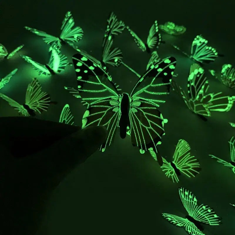 3D Luminous Butterfly Wall Stickers – DIY Home Decor Set - Image 5