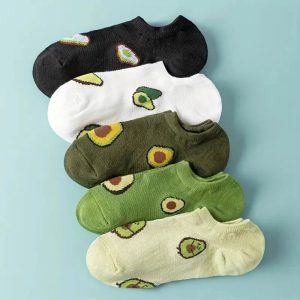Avocado Crew Ankle Socks – Fresh & Fashionable Comfort