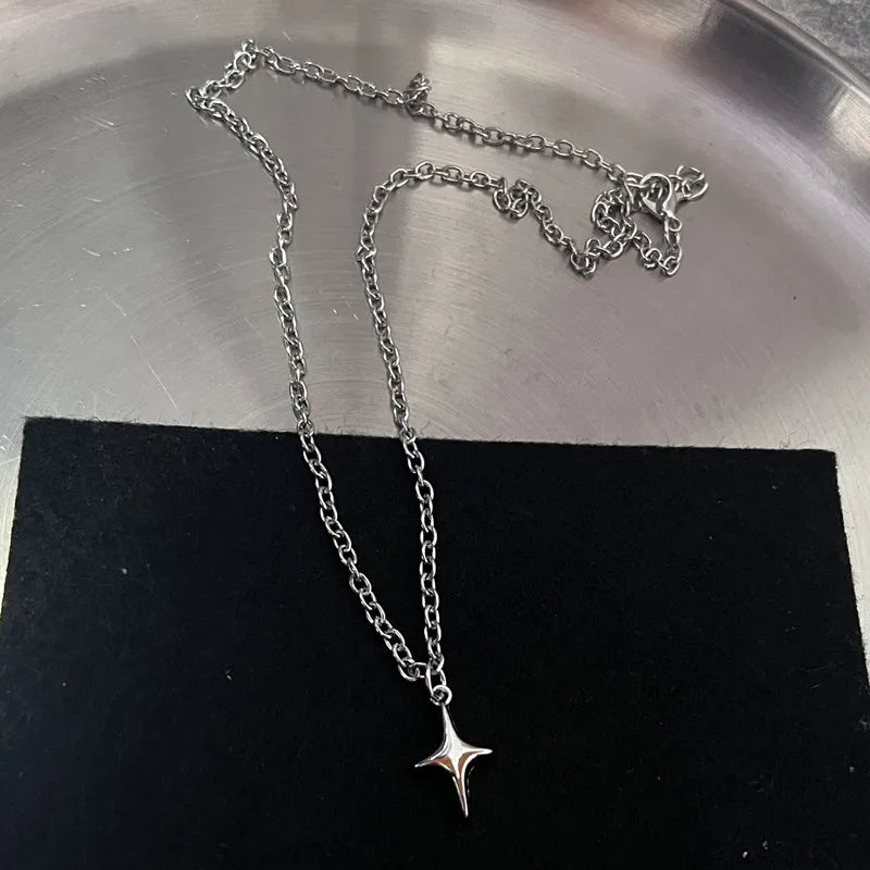 Y2K Flail Fire Heart Teeth Pendant Necklace – Fashion Jewelry - Image 8