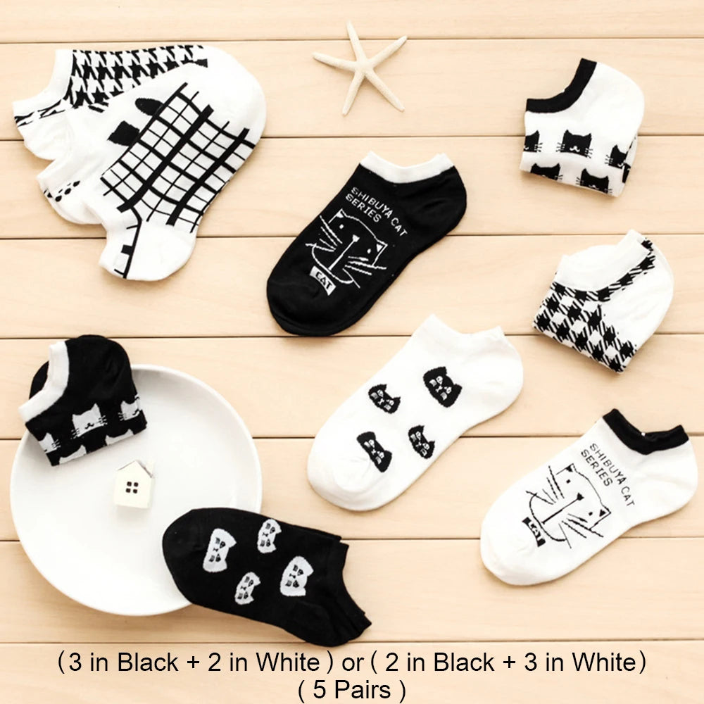 Adorable Cat-Themed Ankle Socks for Fashion-Forward Women - Image 7