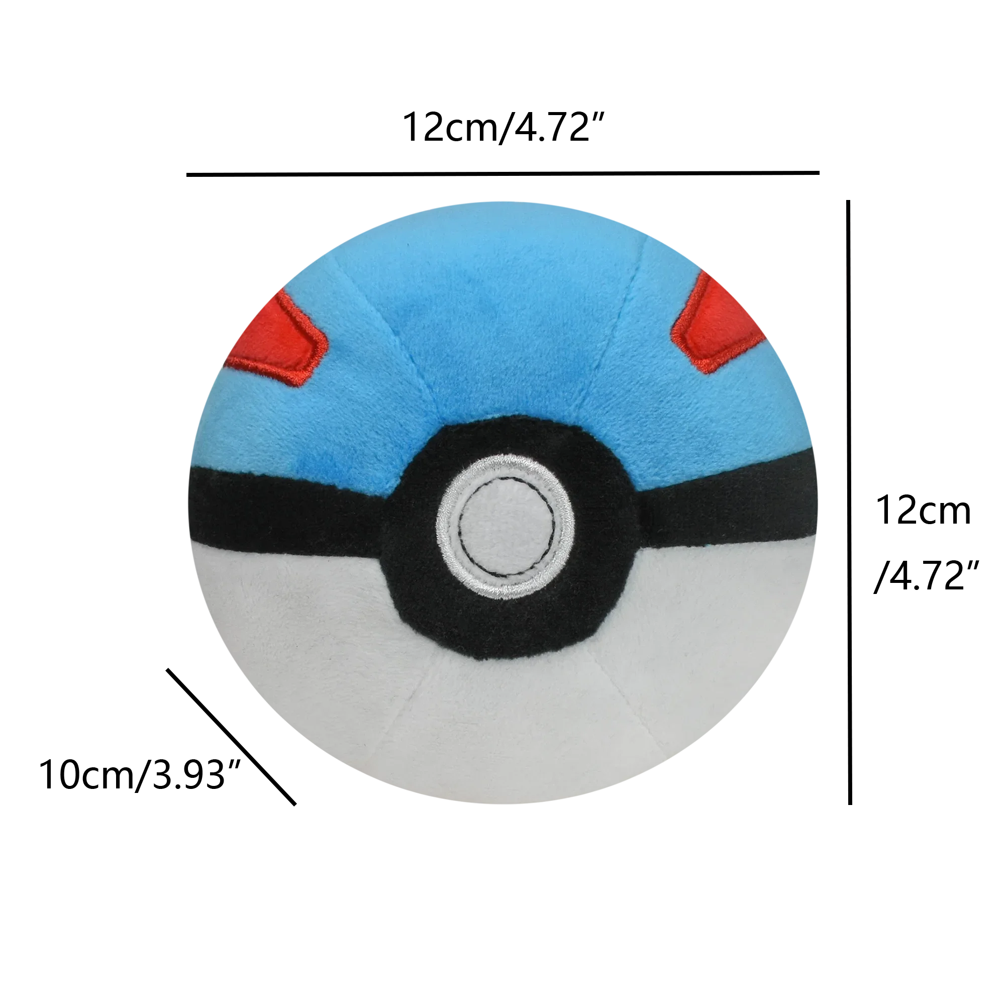 Master Ball, Great Ball, and Ultra Ball Plush Toys – Soft Stuffed - Image 8