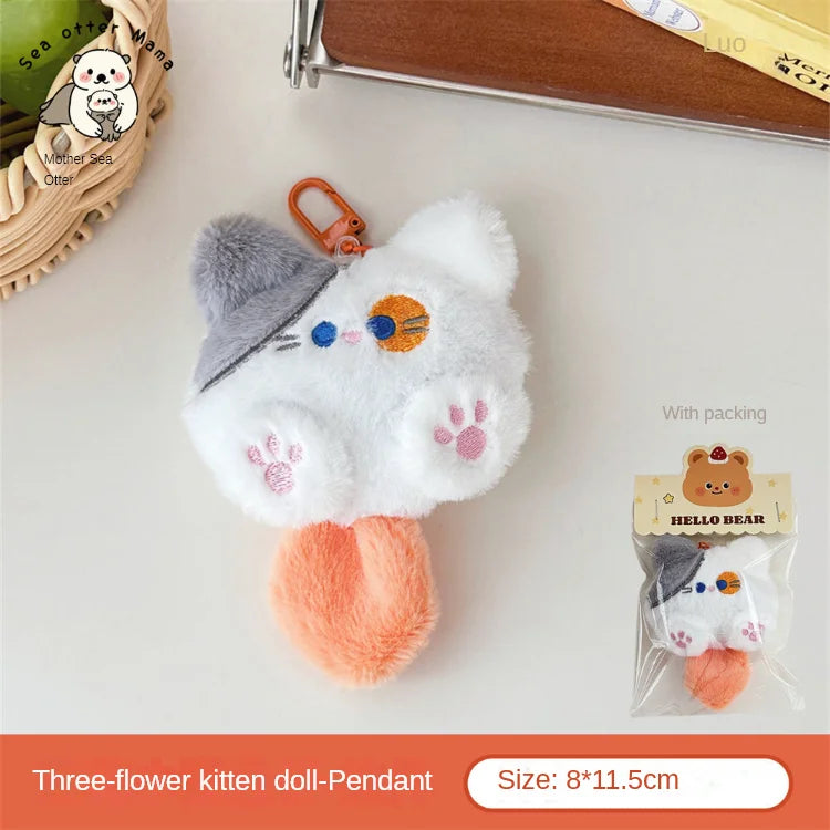Cute Plush Cat Doll Pendant - Image 7