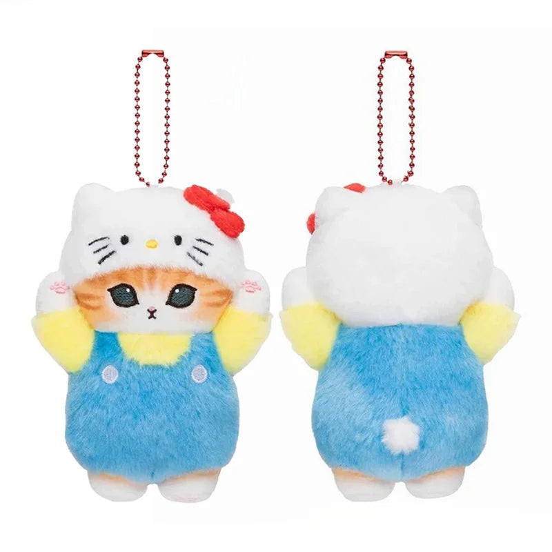 Kawaii Mofusand x Sanrio Plush Keychain – Adorable Backpack Pendant - Image 3