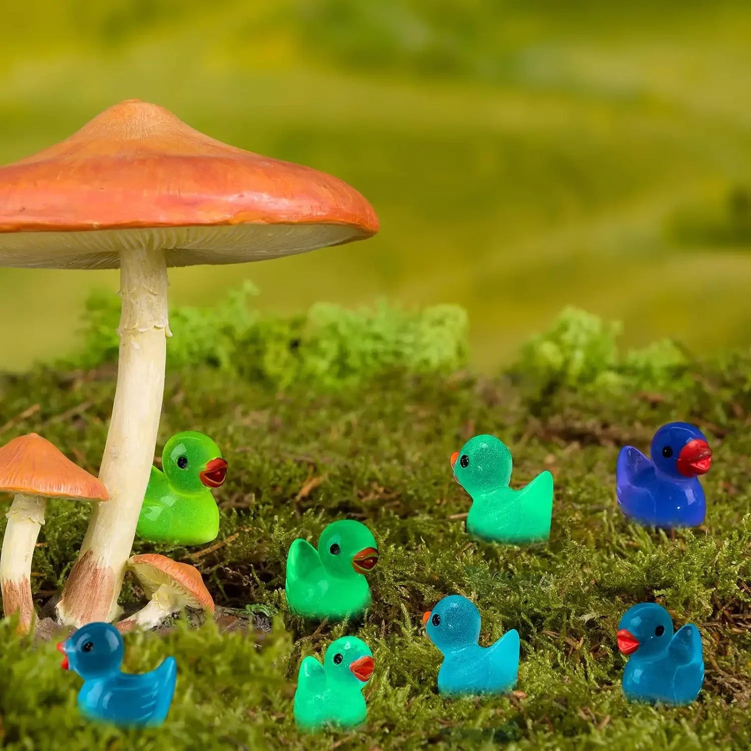 Luminous Mini Ducks – Glow in the Dark Fairy Garden Accessories - Image 3