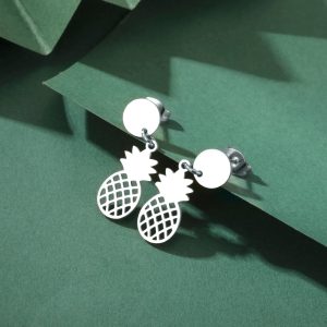 Sipuris Pineapple Earrings – Cute Kawaii Fruit Jewelry