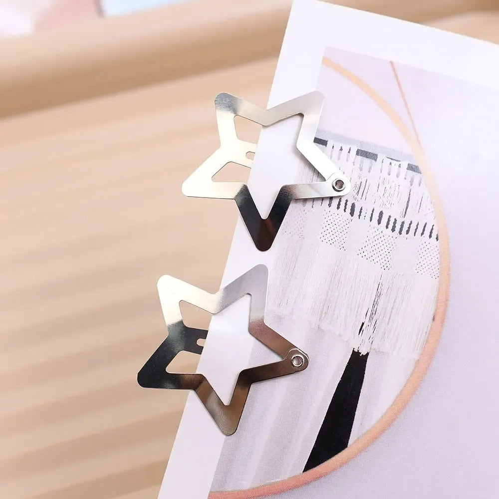 Y2K Silver Star Hair Clips – Stylish Hairpins for Trendsetters - Image 6