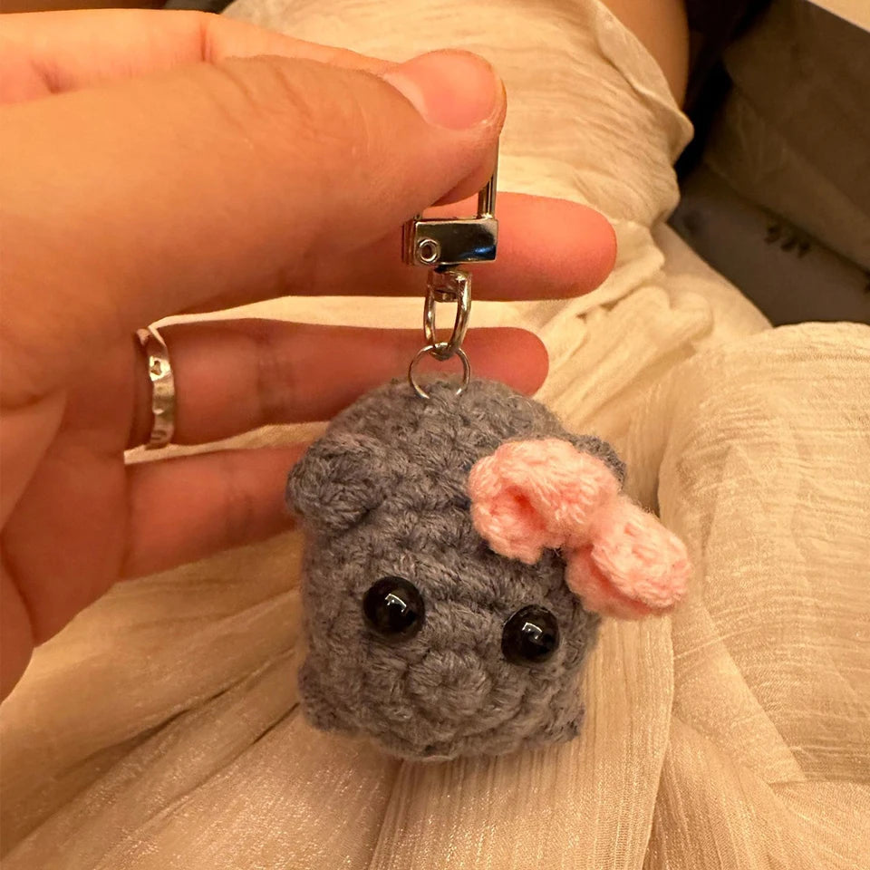 Sad Hamster Violin Song Plush Keychain - Image 3