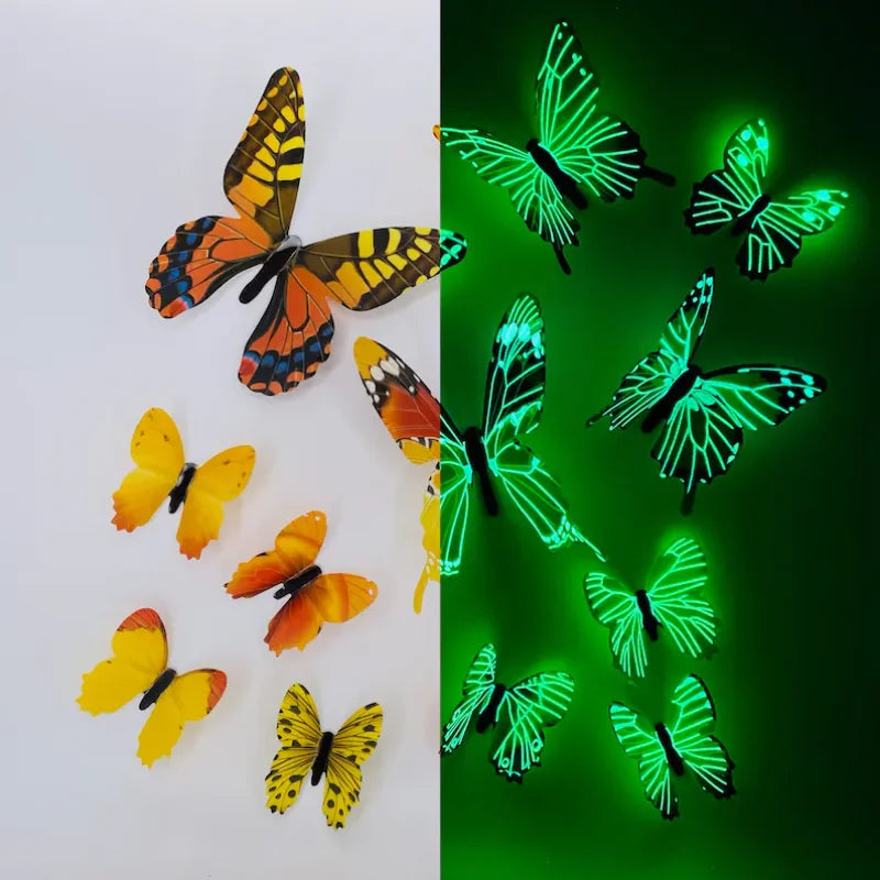 3D Luminous Butterfly Wall Stickers – DIY Home Decor Set - Image 7