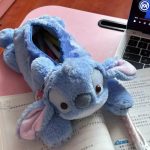 Disney Stitch Anime Plush Pencil Case – Kawaii Stationery Box