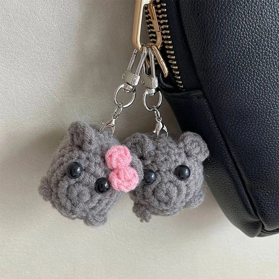Sad Hamster Violin Song Plush Keychain - Image 2