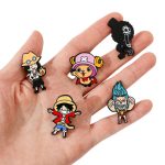 5 Pcs Monkey D. Luffy & Tony Tony Chopper Enamel Pins