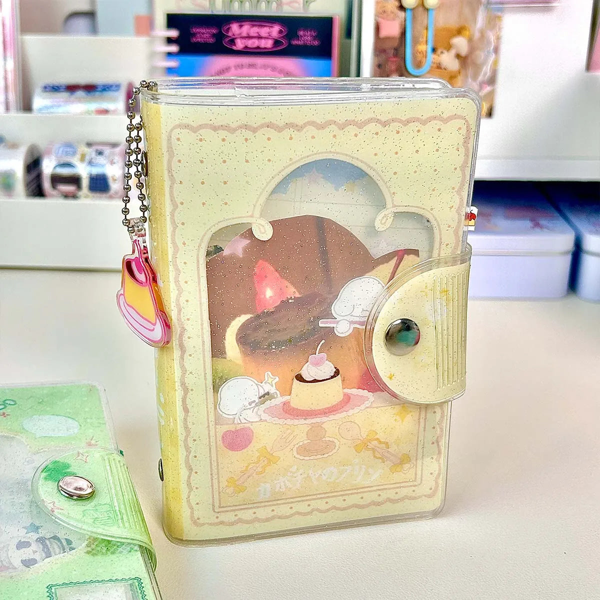 WAKAWAKA A7 Binder – Four-Leaf Clover & Girl Glitter - Image 5