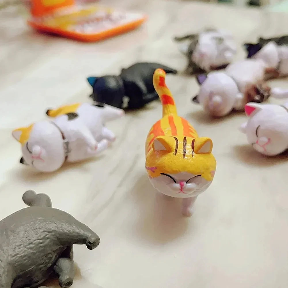 Adorable 9pcs Kawaii Cat Figurines – Perfect for Home Decor - Image 5