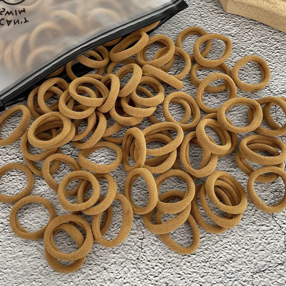 Women’s Seamless Thumb Ring Hair Ties – 50pcs Set - Image 11