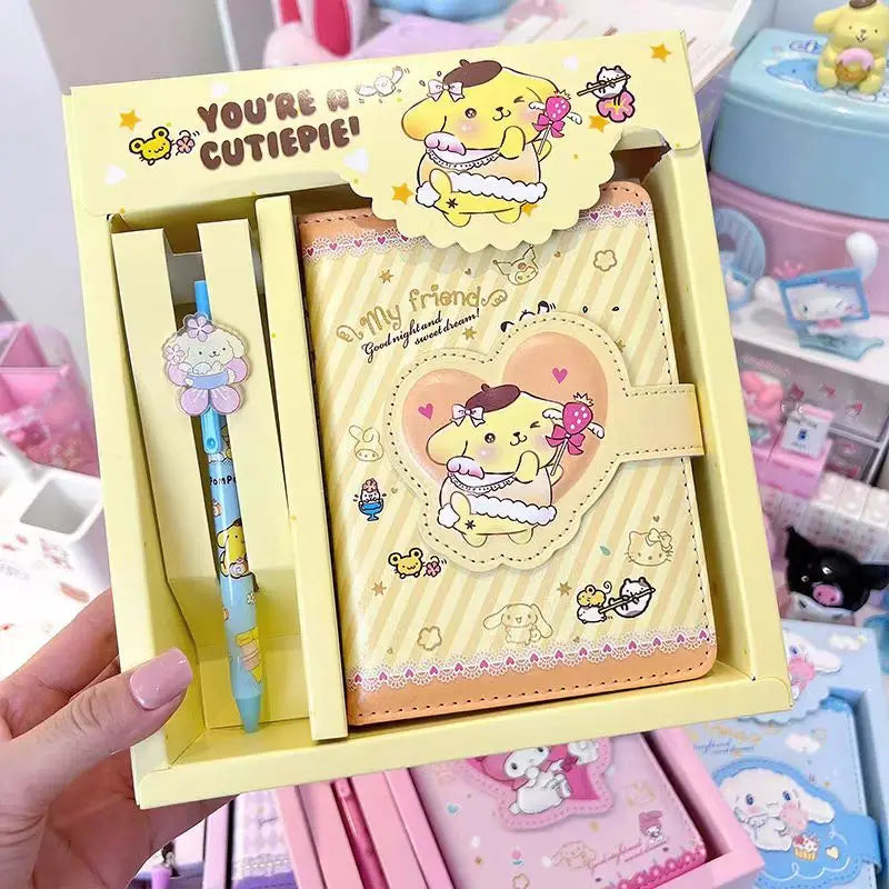 Sanrio Notebook and Stationery Set – Kuromi, Hello Kitty, Cinnamoroll - Image 4