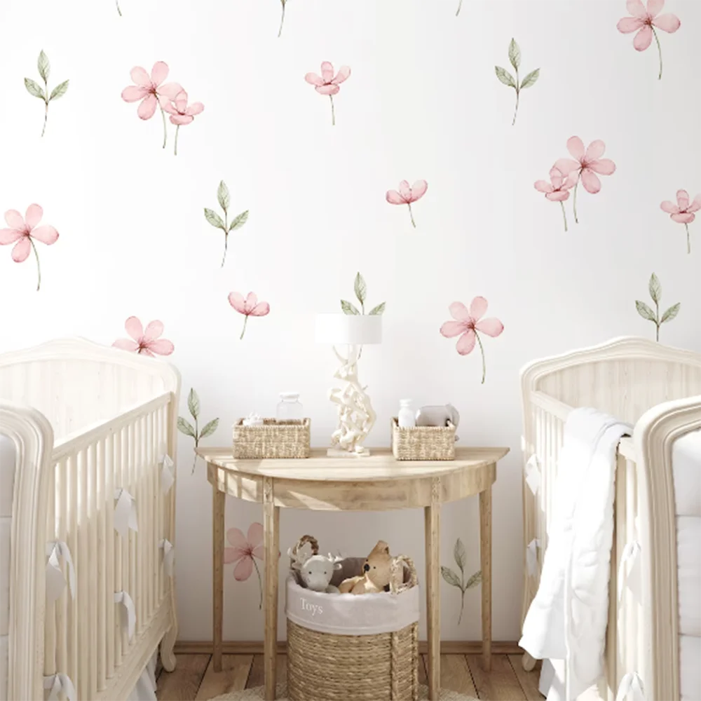 Watercolor Meadow Floral Wall Sticker - Image 2