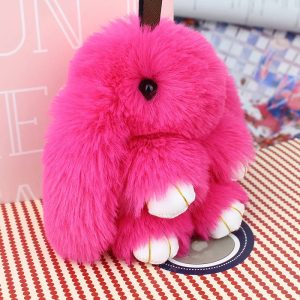 Cute Pluff Bunny Keychain