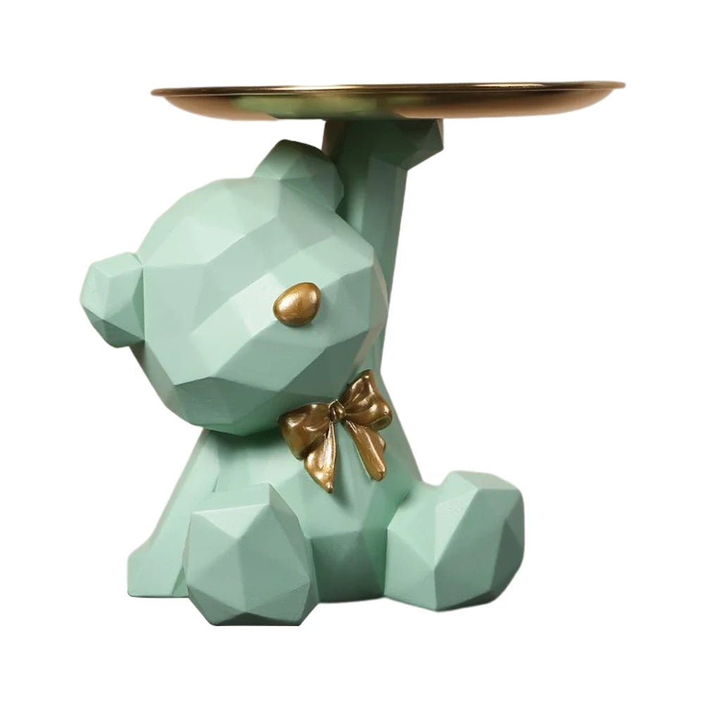 Geometric Bear Resin Sculpture - Image 9