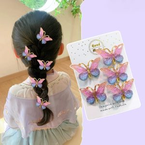 5PCS Cute Sweet Gradient Baby Hairpins – Perfect Accessories