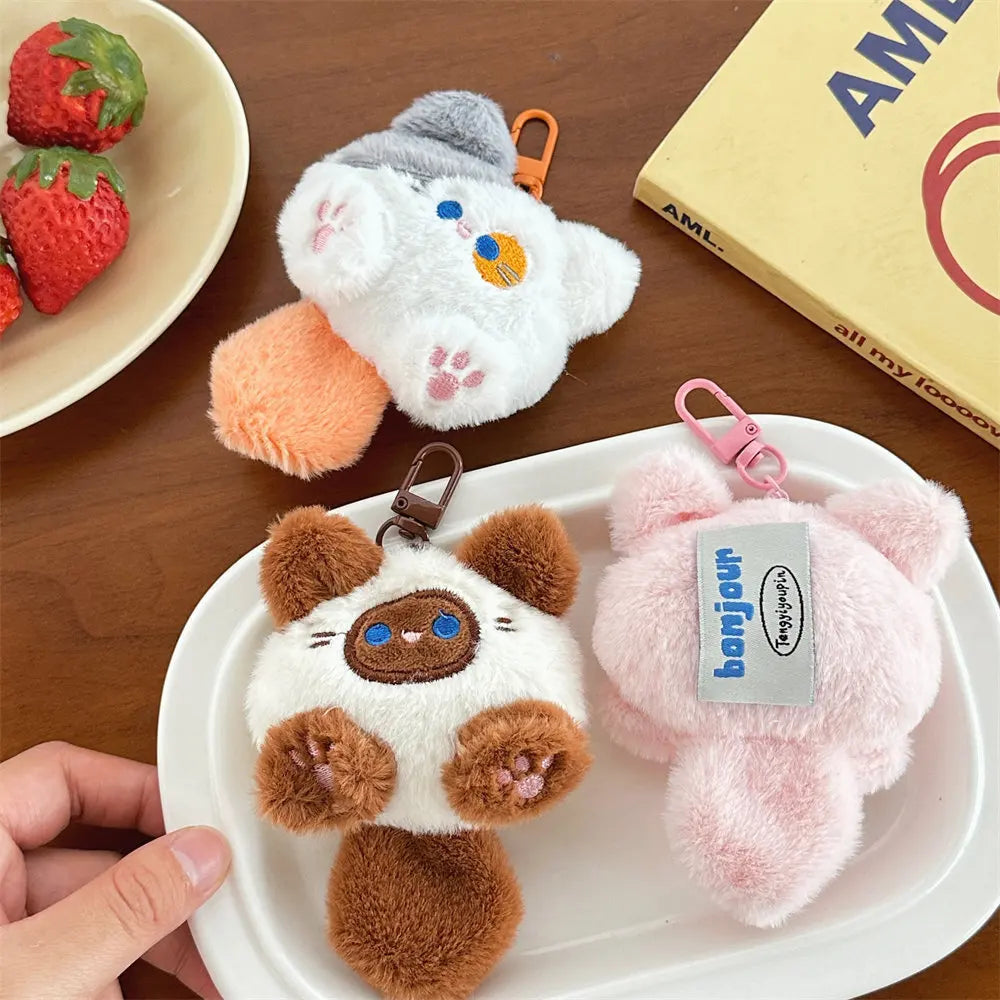 Cute Plush Cat Doll Pendant - Image 6