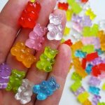 50Pcs Gummy Bear Rhinestone Nail Art Charms – Jelly Bear Decorations
