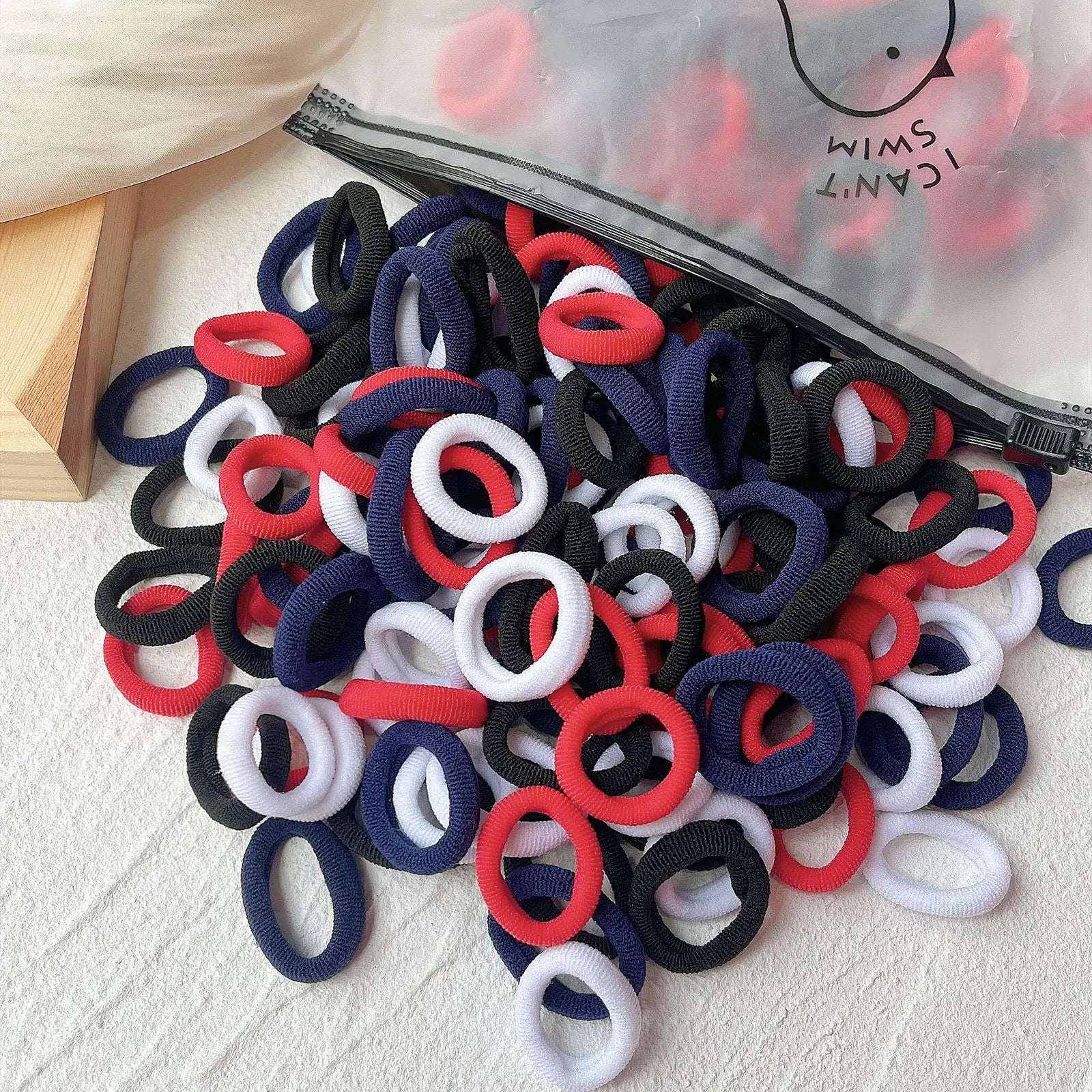 Kids Elastic Hair Bands – Colorful Scrunchies for Girls - Image 27