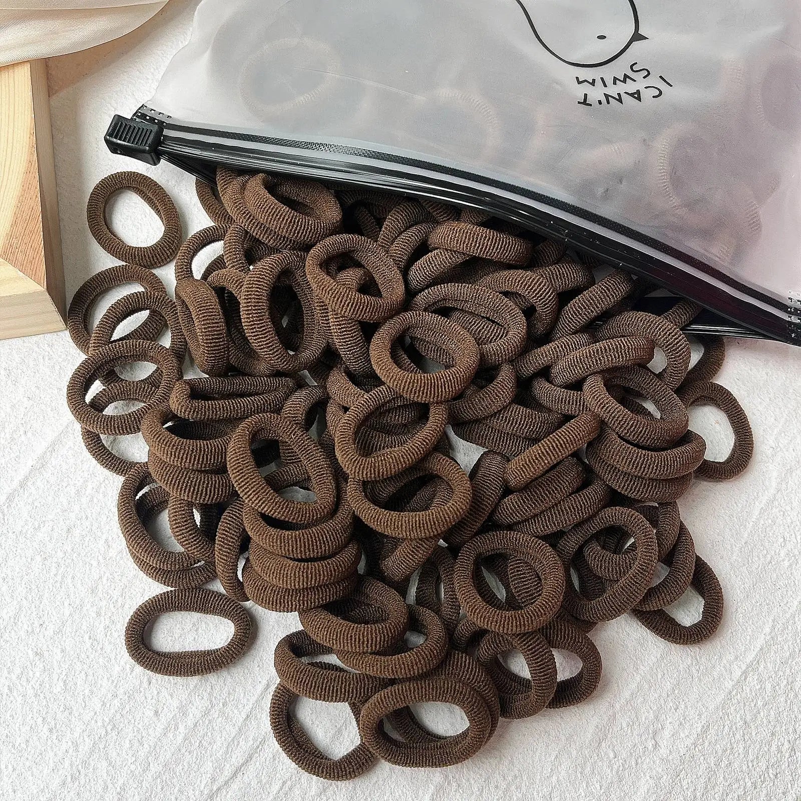 Kids Elastic Hair Bands – Colorful Scrunchies for Girls - Image 40